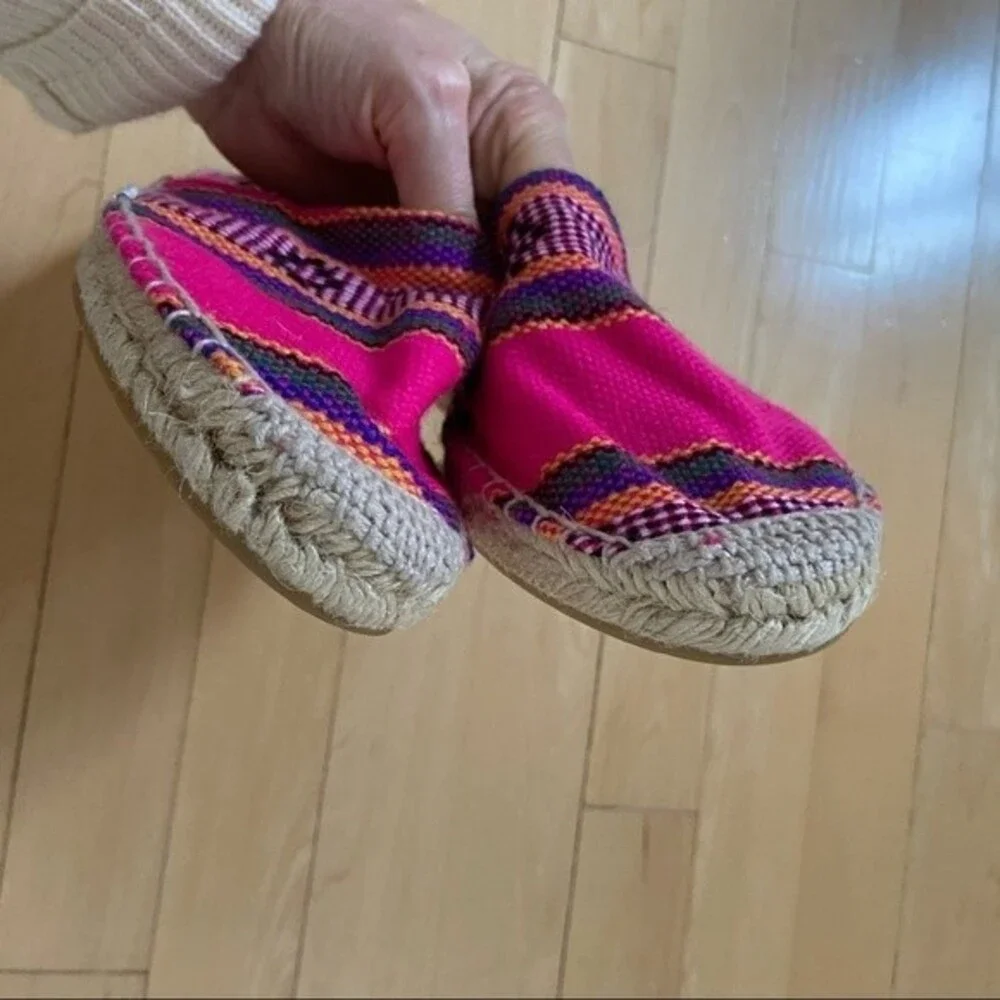 J.CREW Woven Canvas Espadrilles in Pink 10